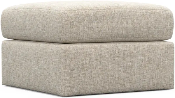 The Pitt Hybrid Comfort Ottoman - Haley Ivory