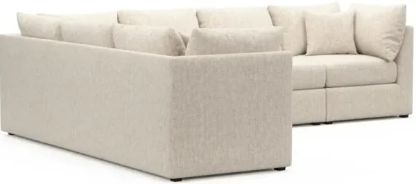 The Pitt Hybrid Comfort Sectional - Haley Ivory