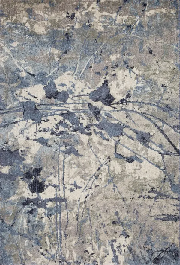 Tami 5' x 8' Area Rug - Blue, Gray and Cream