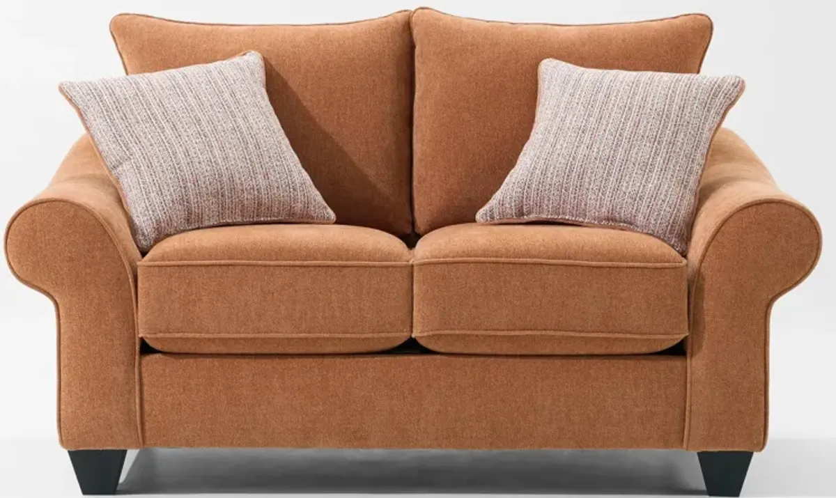 Nicki Loveseat  - Brick