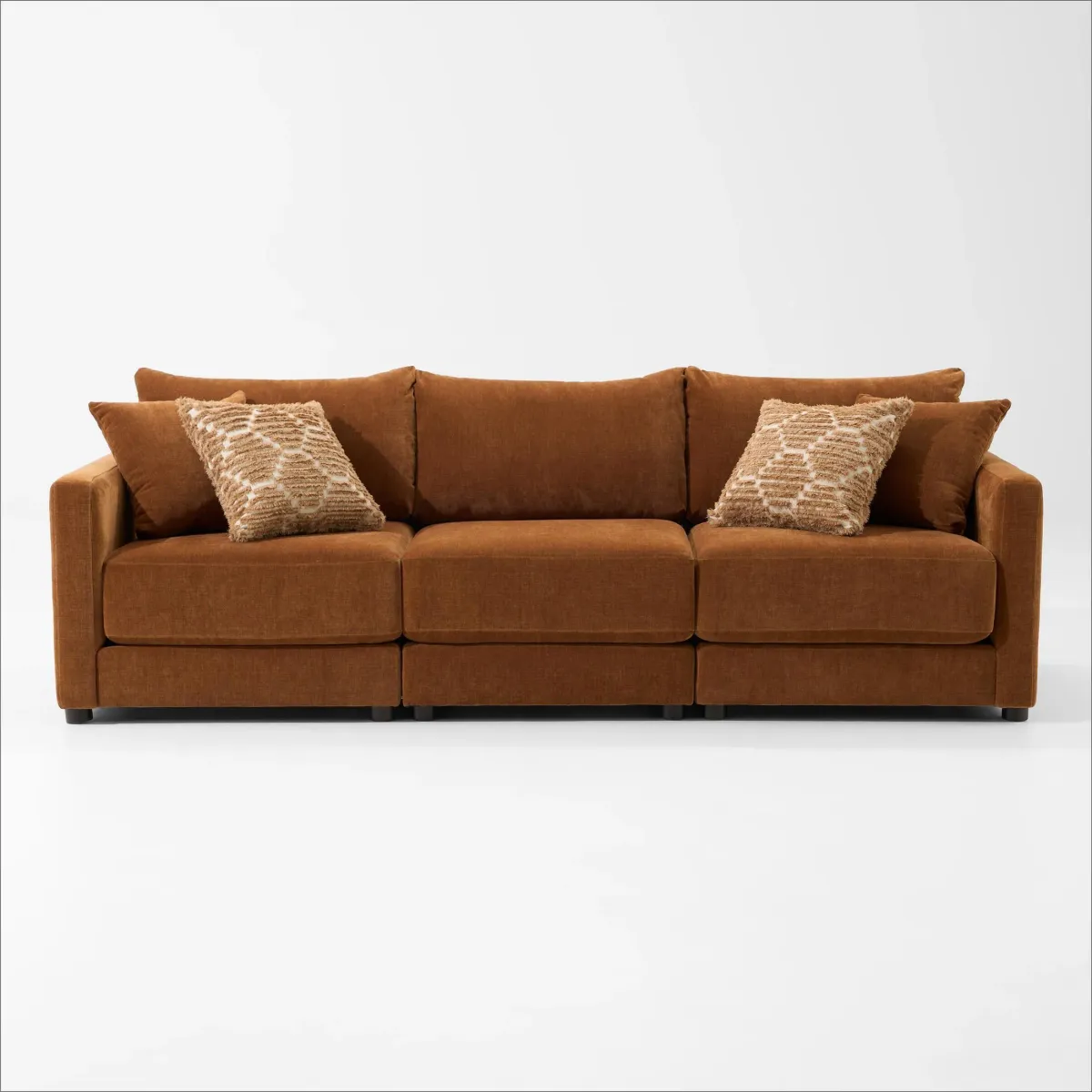 Dr. Mod 3-Piece Sofa  - Rust