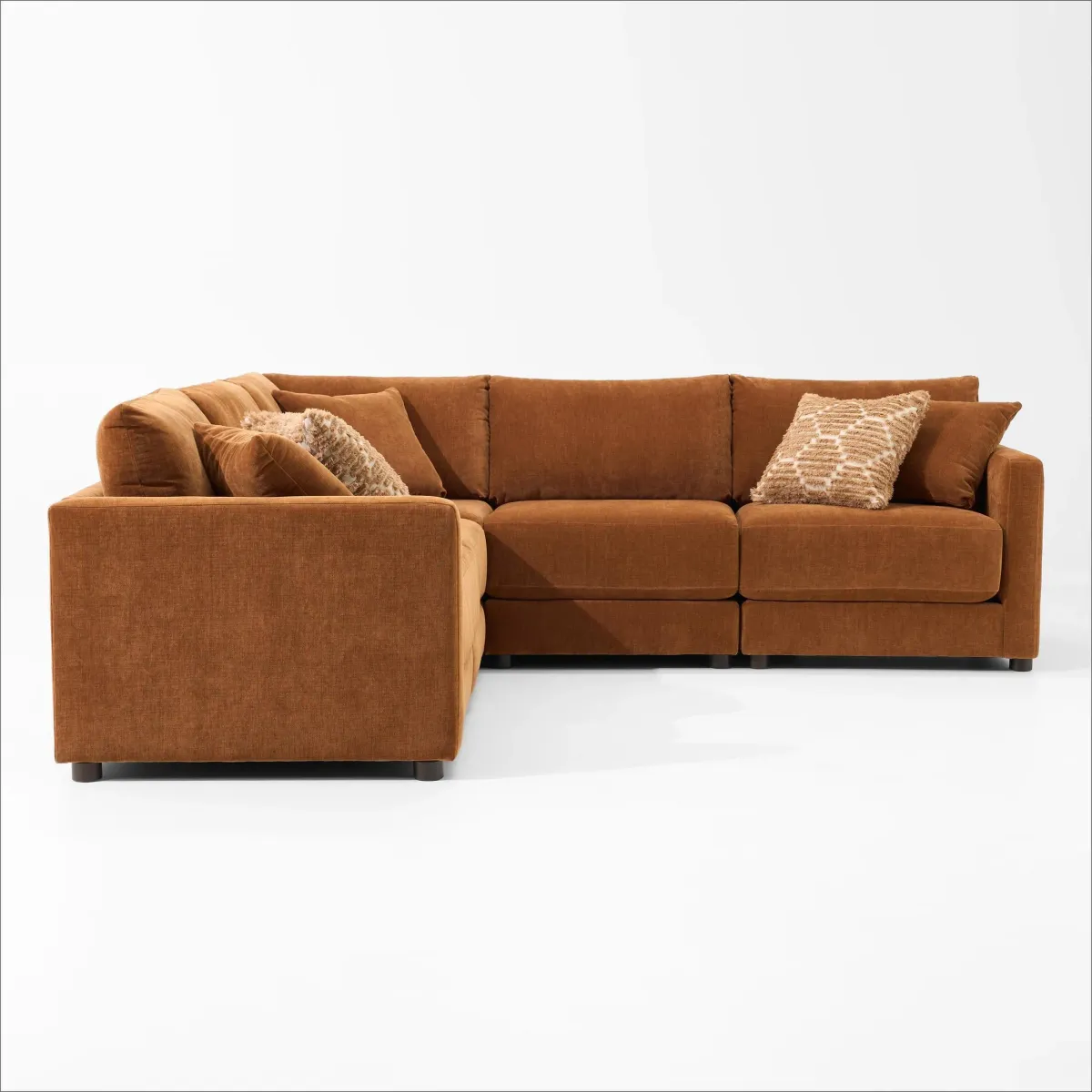 Dr. Mod 5-Piece Sectional - Rust