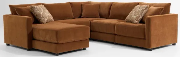 Dr. Mod 5-Piece Sectional with Chaise  - Rust