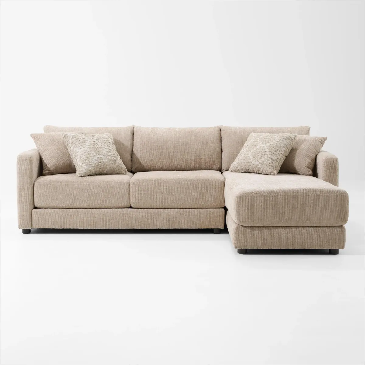 Dr. Mod 2-Piece Sectional with Chaise  - Sand