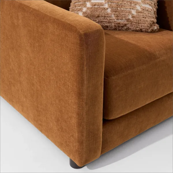 Dr. Mod Apartment Sofa and Chair - Rust