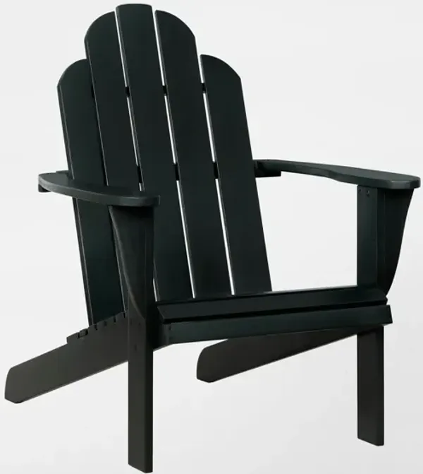 Hampton Beach Outdoor Adirondack Chair - Black