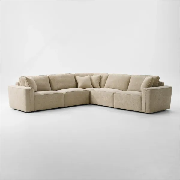 Modtech 5-Piece Sectional with Immersive Sound - Sand