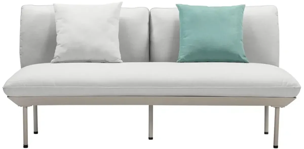 Falmouth Outdoor Loveseat - Gray