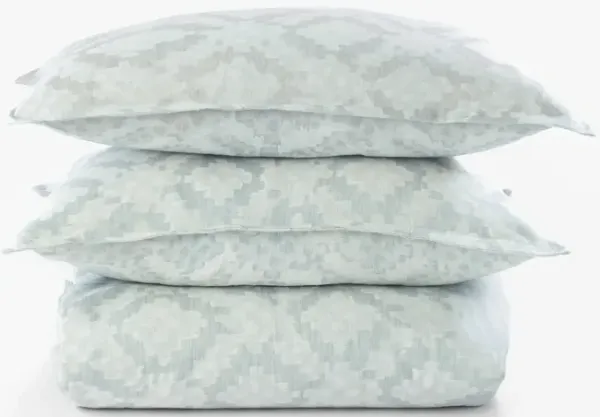 Dunn Queen Duvet Cover Set - Seaglass