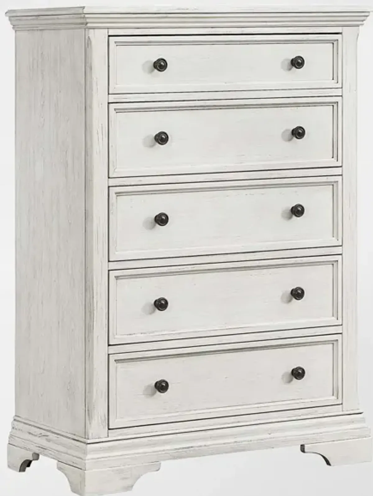 Caroline 5-Drawer Chest - White