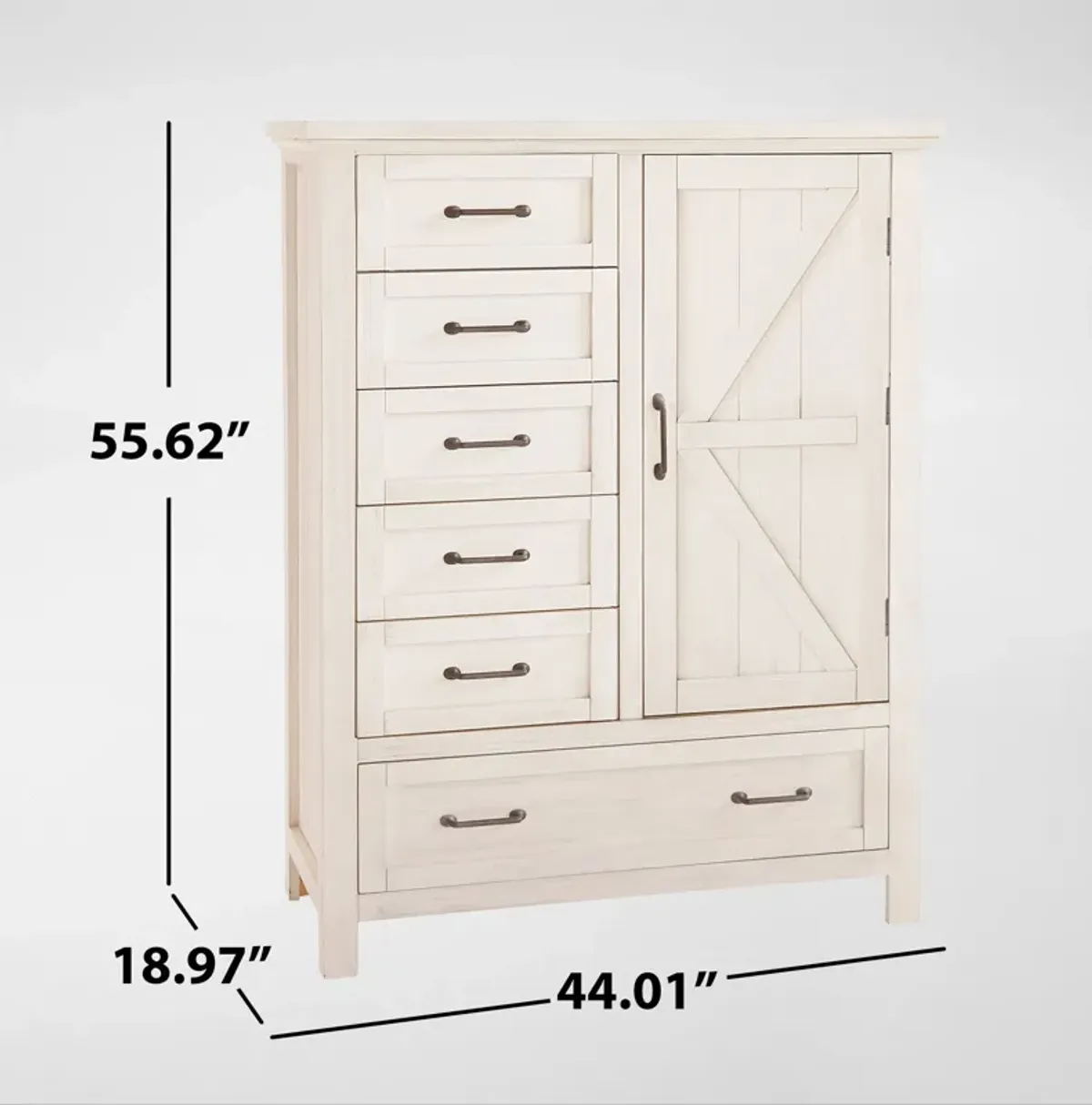 Miley Door Chest - White