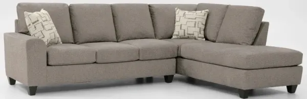 Canyon 2-Piece Sofa Sectional with Chaise - Taupe