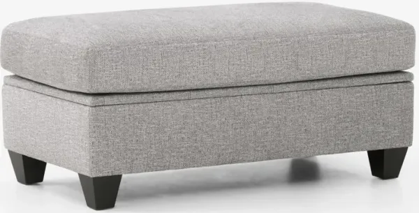 Canyon Storage Ottoman - Gray