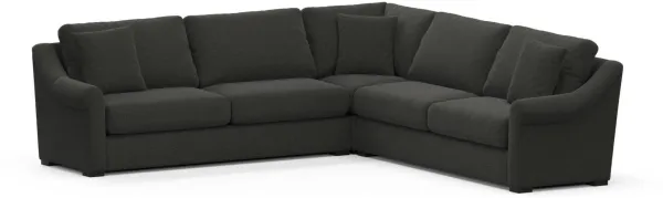 Bowery Foam Comfort 3-Piece Sleeper Sectional - Liv Onyx