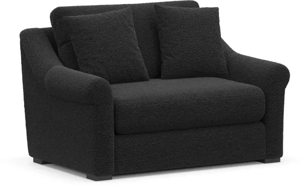 Bowery Foam Comfort Chair and a Half - Bloke Obsidian