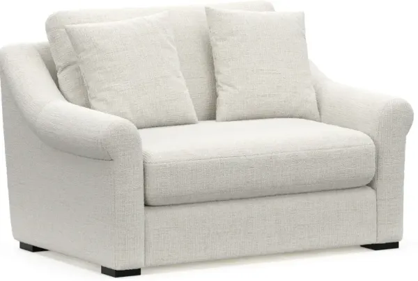Bowery Foam Comfort 20"D Chair and a Half - Bantu Pearl