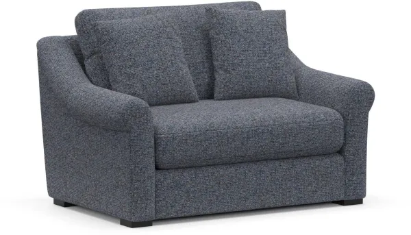 Bowery Foam Comfort Chair and a Half - Haley Navy