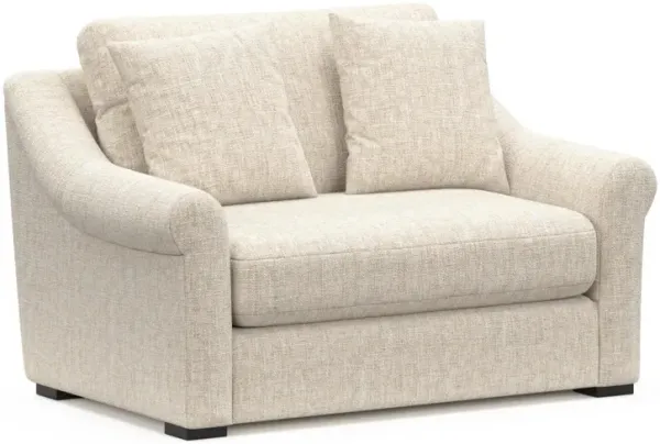 Bowery Foam Comfort Chair and a Half - Haley Ivory