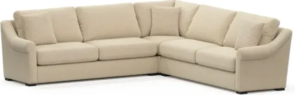Bowery Foam Comfort Sleeper Sectional - Midcentury Sand