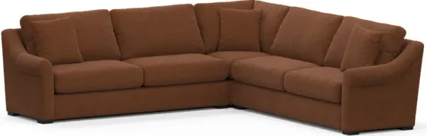 Bowery Foam Comfort Sleeper Sectional - Nora Chocolate