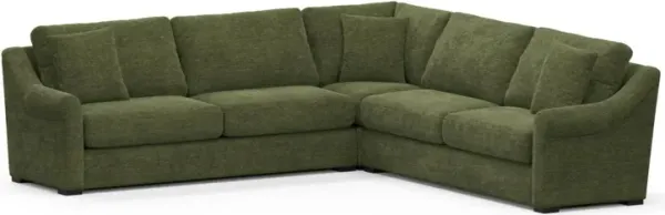 Bowery Foam Comfort Sleeper Sectional - Luscious Green