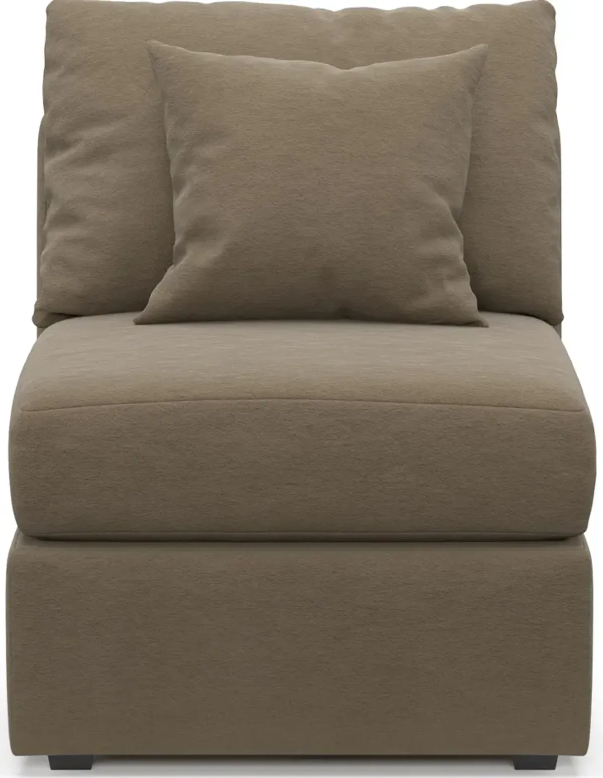 Nest Hybrid Comfort Armless Chair - Merrimac Brownstone