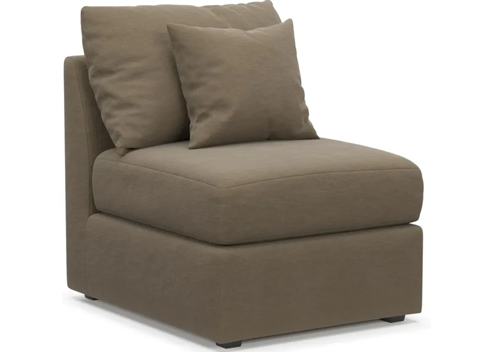 Nest Hybrid Comfort Armless Chair - Merrimac Brownstone