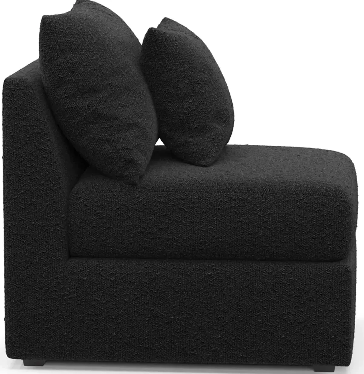 Nest Hybrid Comfort Armless Chair - Bloke Obsidian