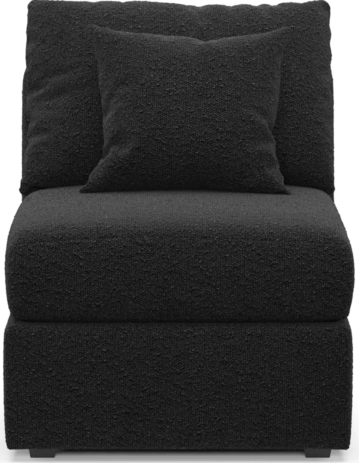 Nest Hybrid Comfort Armless Chair - Bloke Obsidian