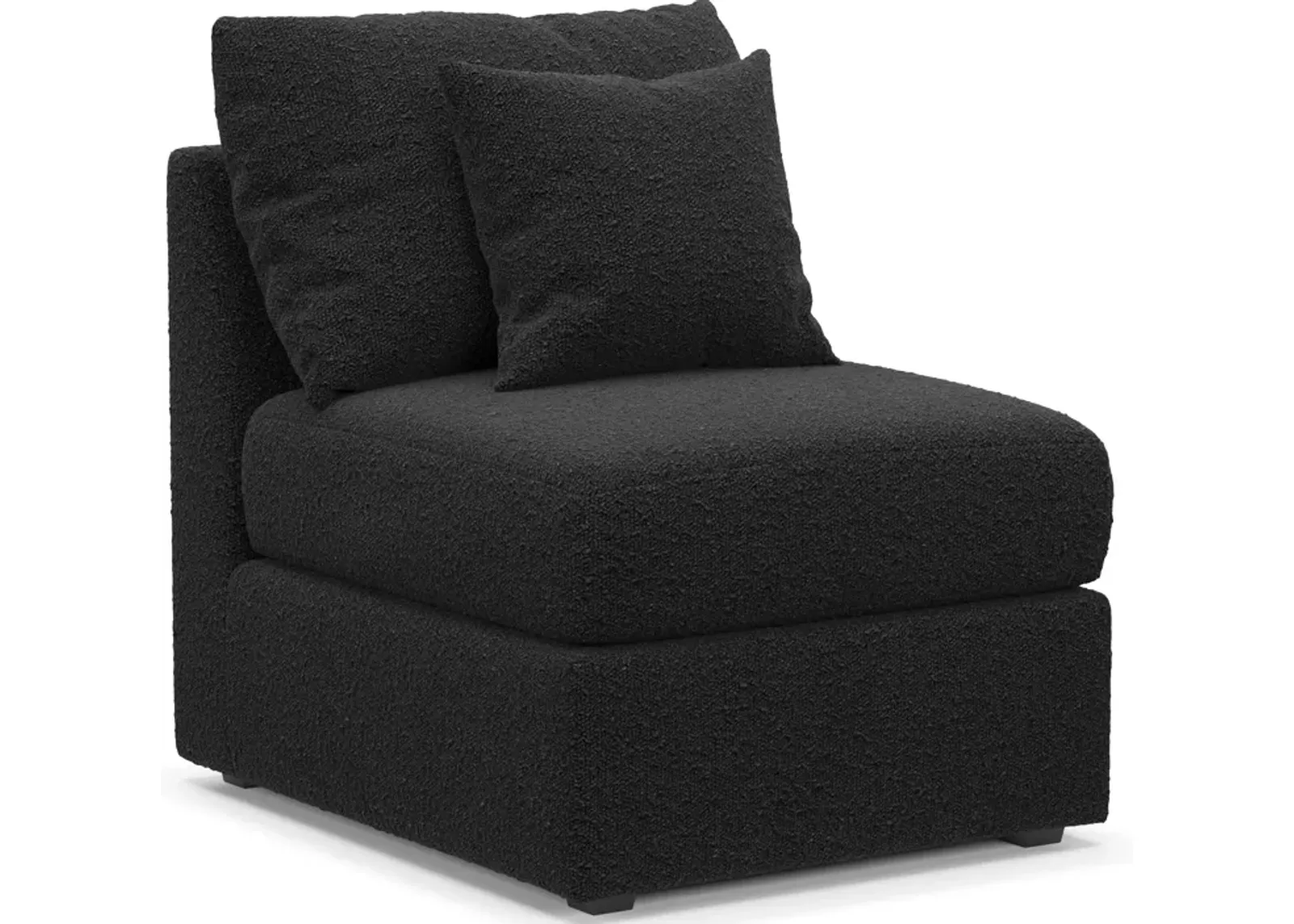 Nest Hybrid Comfort Armless Chair - Bloke Obsidian