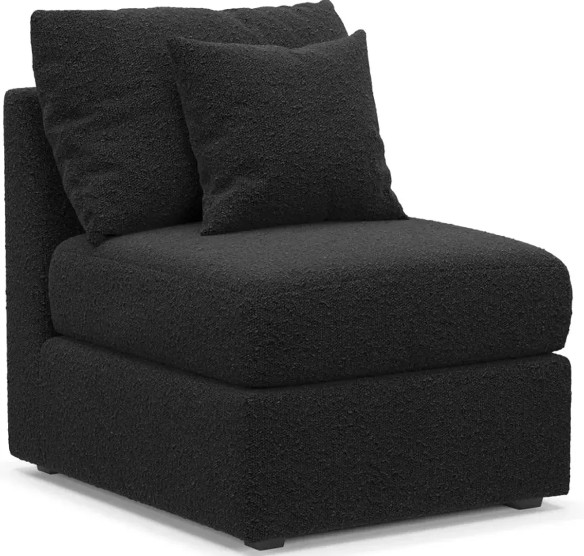 Nest Hybrid Comfort Armless Chair - Bloke Obsidian