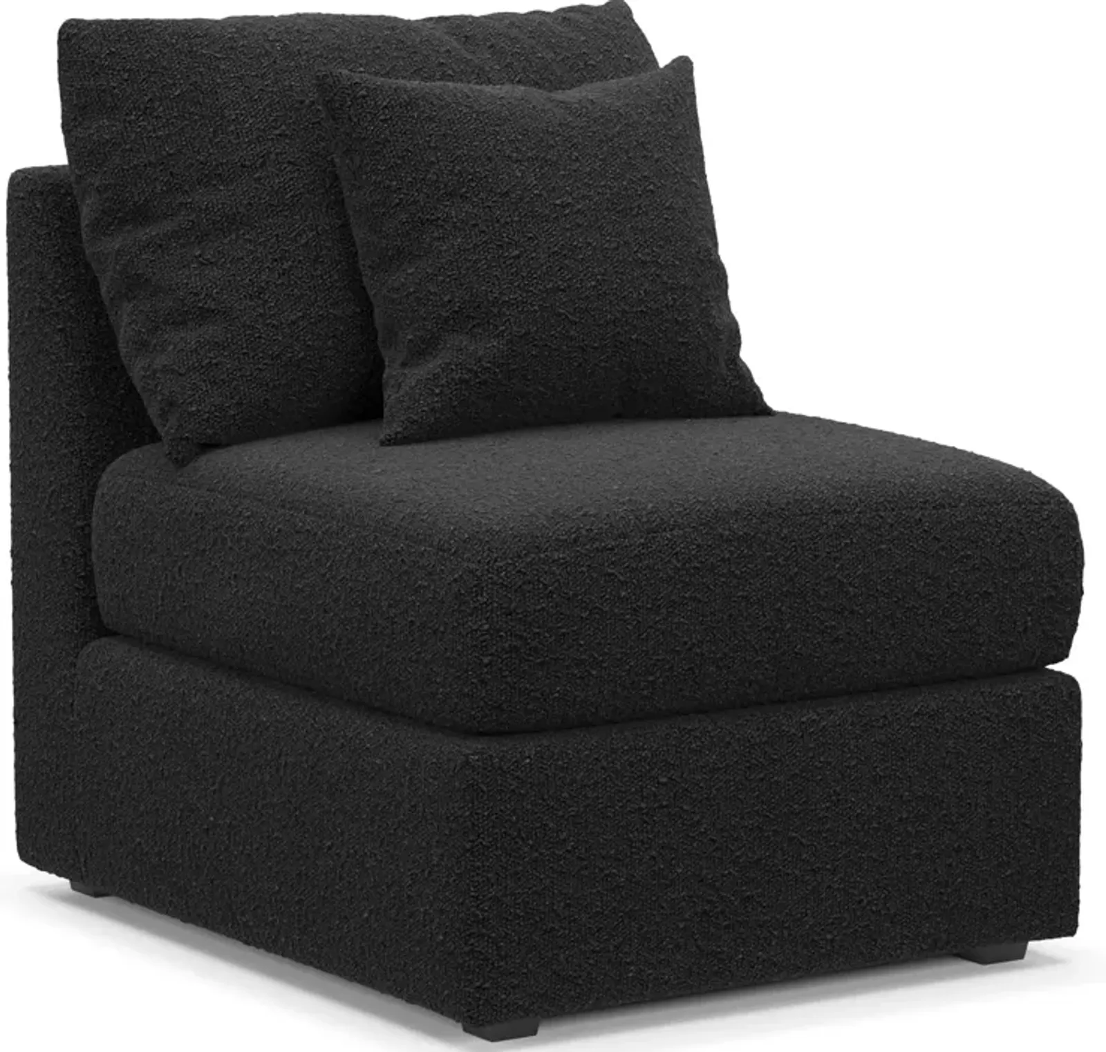 Nest Hybrid Comfort Armless Chair - Bloke Obsidian