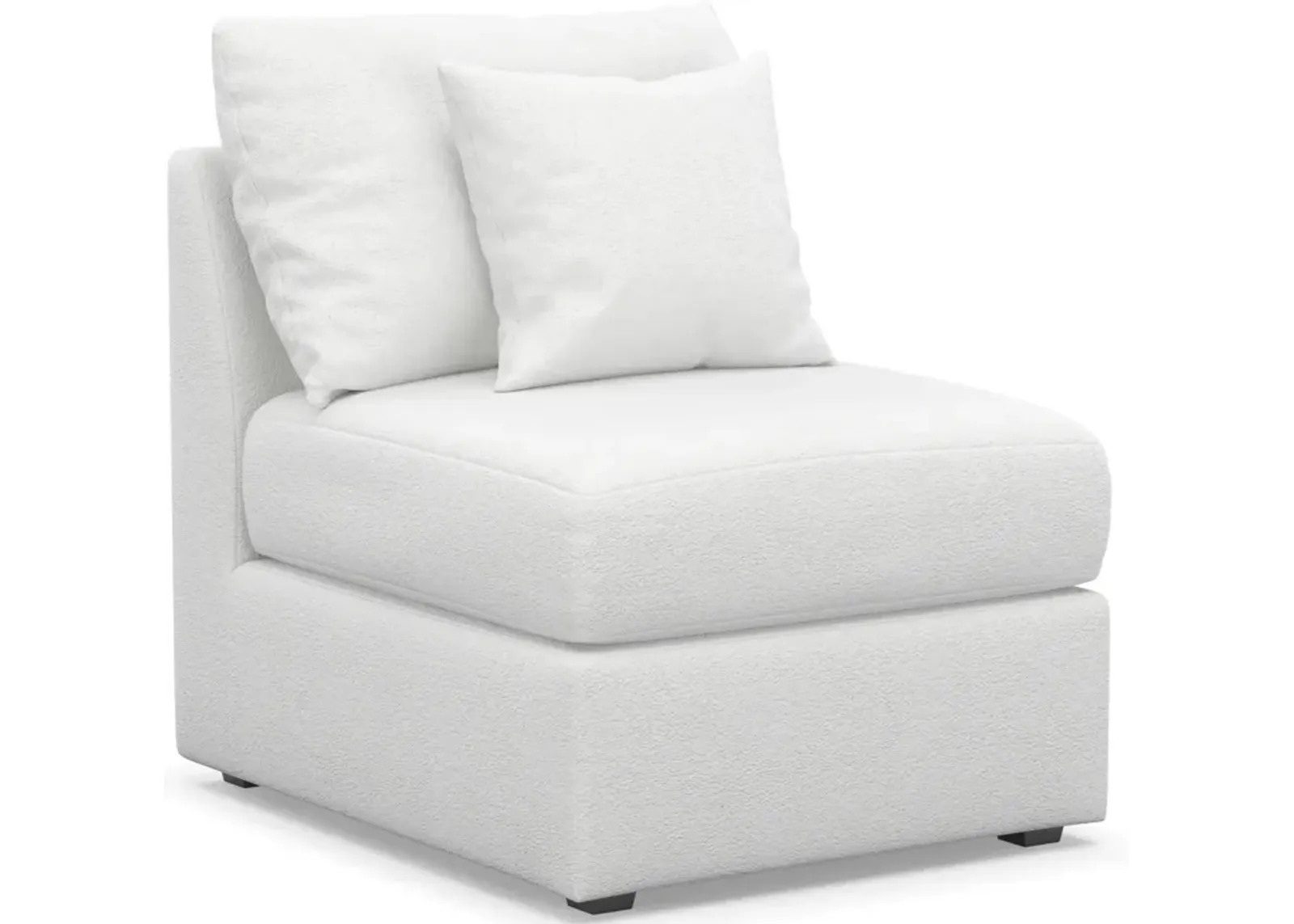 Nest Hybrid Comfort Armless Chair - Lovie Chalk