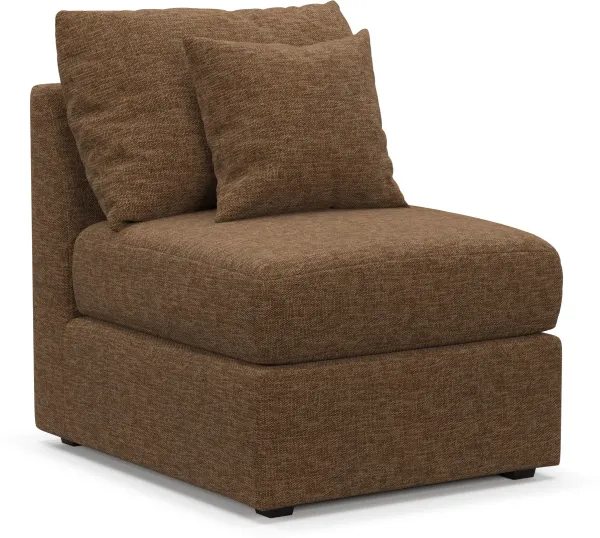 Nest Hybrid Comfort Armless Chair - Balvi Truffle