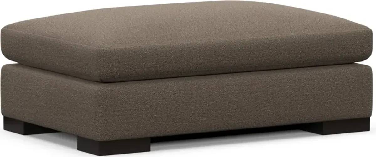 Ethan Foam Comfort Ottoman - Liv Umber