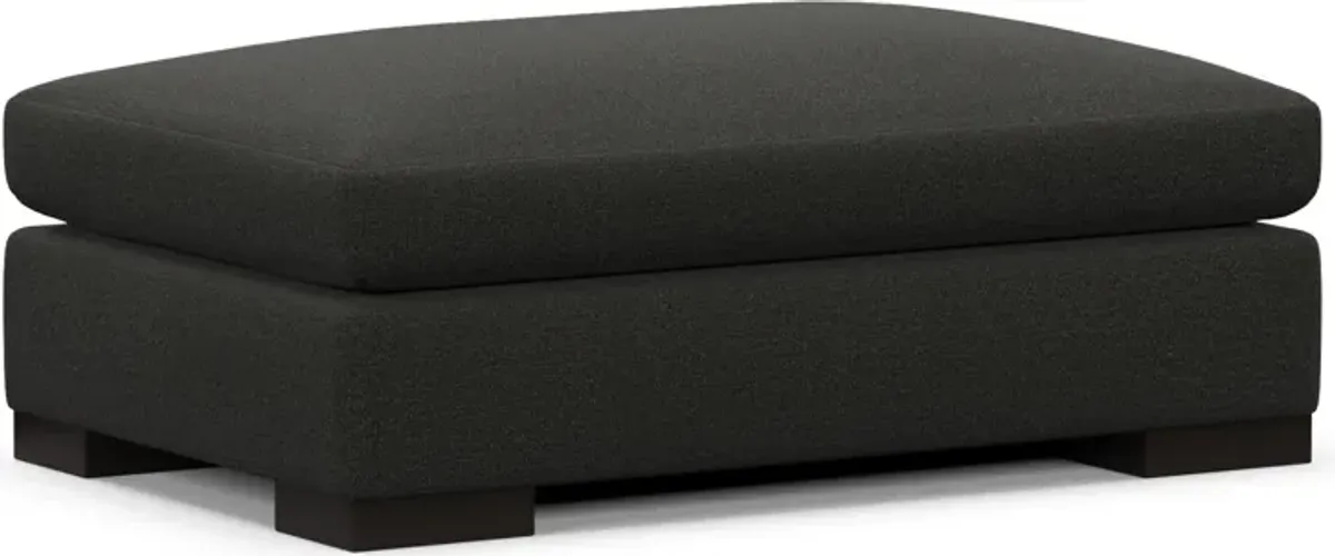 Ethan Foam Comfort Ottoman - Liv Onyx