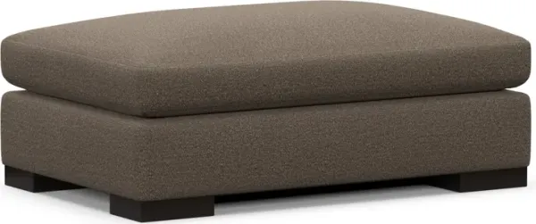 Ethan Hybrid Comfort Ottoman - Liv Umber