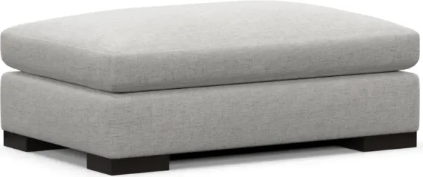 Ethan Hybrid Comfort Ottoman - Adario Fog