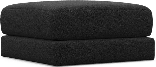 Nest Hybrid Comfort Short Ottoman - Bloke Obsidian