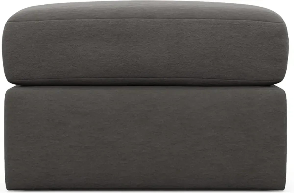 Nest Hybrid Comfort Tall Ottoman - Merrimac Ash