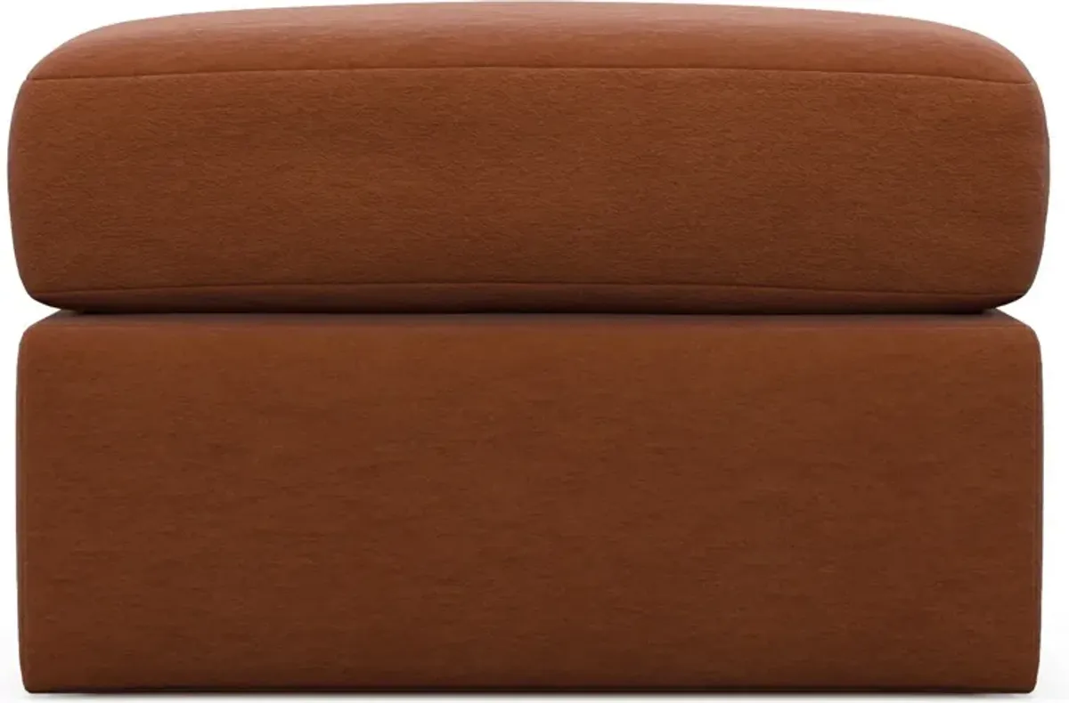 Nest Hybrid Comfort Tall Ottoman - Merrimac Brick