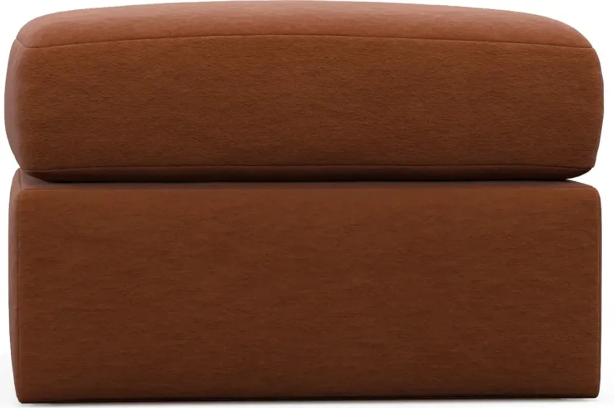 Nest Hybrid Comfort Tall Ottoman - Merrimac Brick