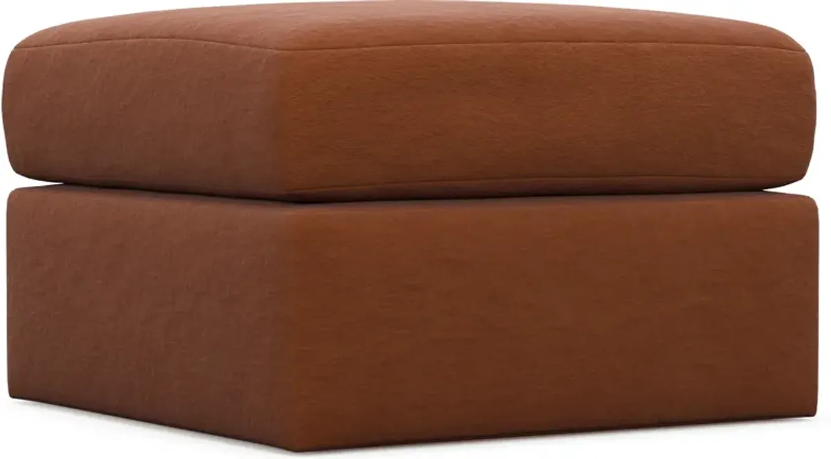 Nest Hybrid Comfort Tall Ottoman - Merrimac Brick