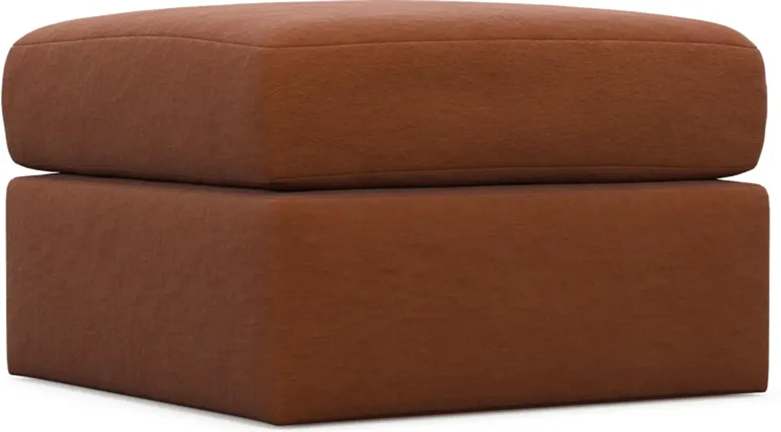 Nest Hybrid Comfort Tall Ottoman - Merrimac Brick