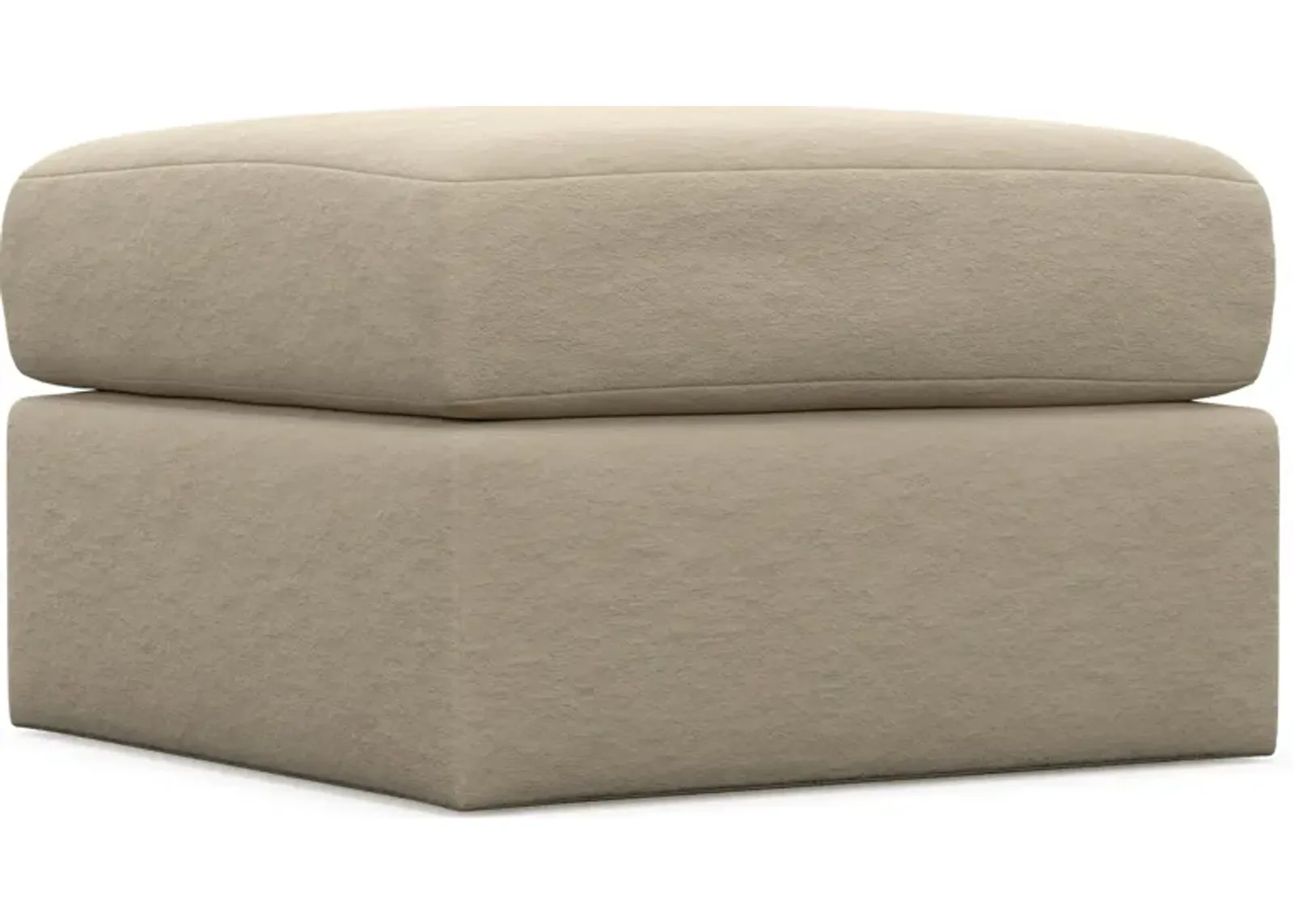 Nest Hybrid Comfort Tall Ottoman - Merrimac Ecru