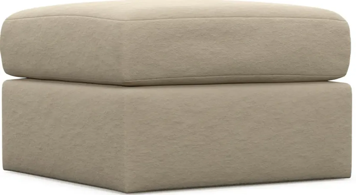 Nest Hybrid Comfort Tall Ottoman - Merrimac Ecru