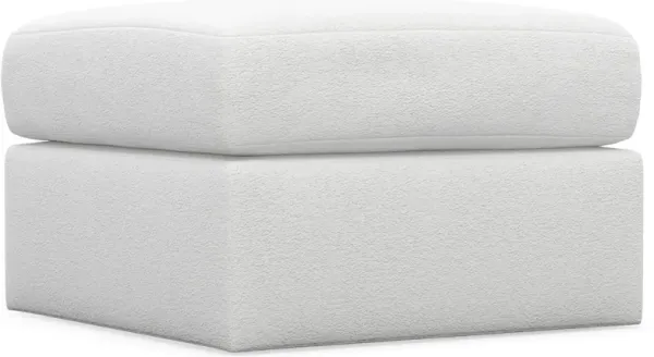 Nest Hybrid Comfort Tall Ottoman - Lovie Chalk