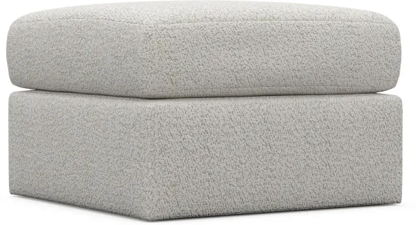Nest Hybrid Comfort Tall Ottoman - River Rock Ivory