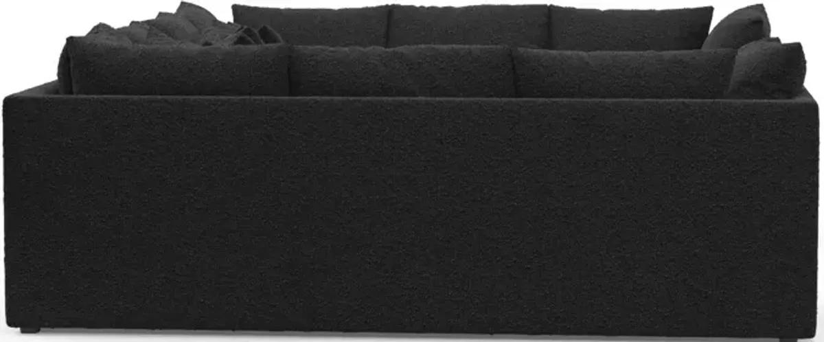 Nest Hybrid Comfort 7-Piece Pit Sectional - Bloke Obsidian