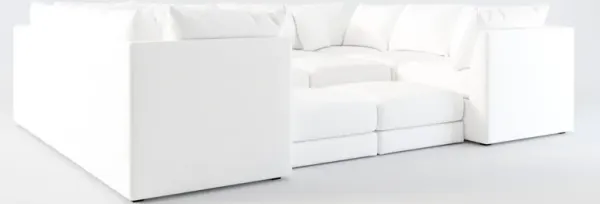 Nest Hybrid Comfort 7-Piece Pit Sectional - Lovie Chalk